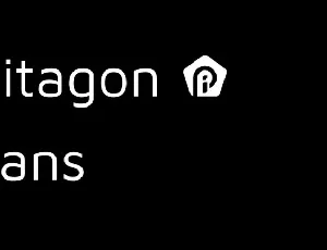 Pitagon Sans Family font