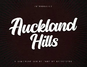 Auckland Hills font