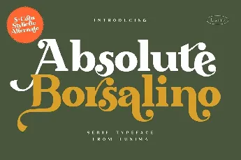 Absolute Borsalino font