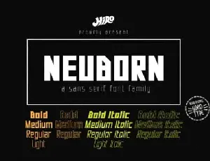 Neuborn Display font