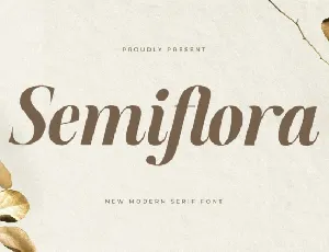 Semiflora font