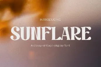 Sunflare font