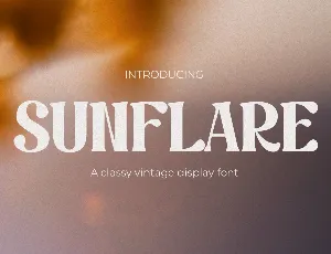 Sunflare font