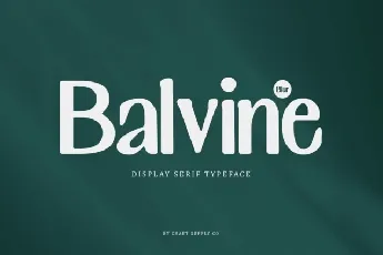 Balvine Blur font