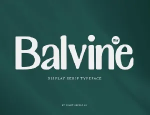 Balvine Blur font