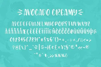 Avocado Creamy font