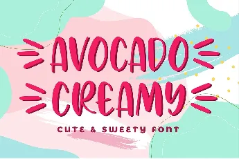 Avocado Creamy font