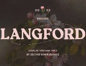 Langford font