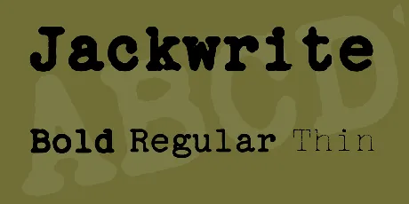 Jackwrite font