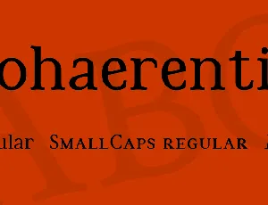 Cohaerentia font