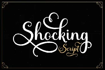 Shocking Script font