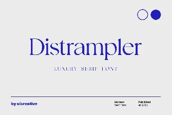 Distrampler font