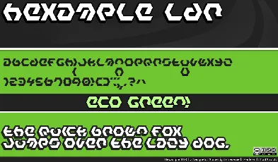 Hexample LDR font