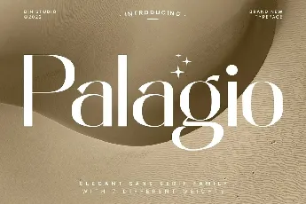 Palagio Sans Serif font