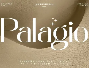 Palagio Sans Serif font