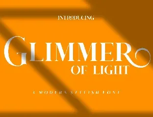 Glimmer Of Light font