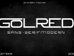 Golred font