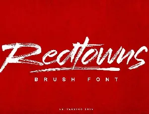 Redtowns Brush font