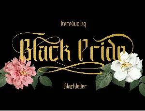 Black Pride font