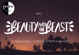 Beauty and the Beast font