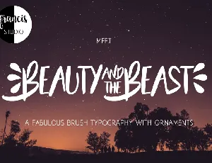 Beauty and the Beast font