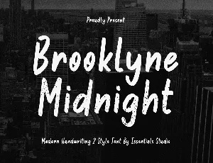 Brooklyne Midnight font