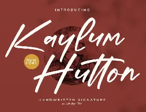 Kaylum Hutton font