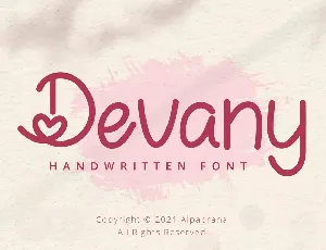 Devany font