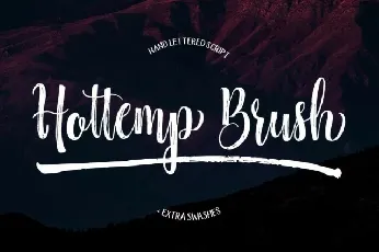 Hottemp Brush font