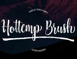 Hottemp Brush font