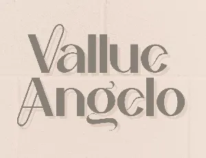 Vallue Angelo font