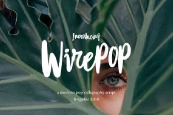 Wirepop Brush Free Download font