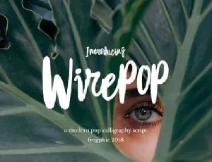 Wirepop Brush Free Download font