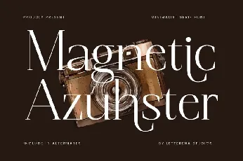 Magnetic Azuhster font