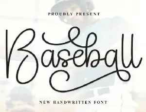 Baseball Script Typeface font