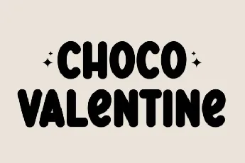 Choco Valentine Display font