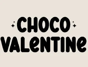 Choco Valentine Display font