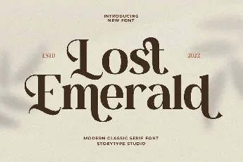 Lost Emerald font