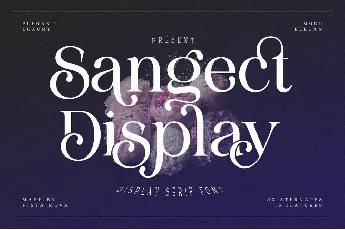 Sangect Display font