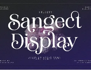 Sangect Display font