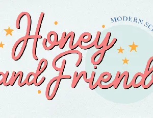 Honey and Friends font