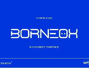 BORNEOX font