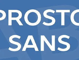 Prosto Sans font