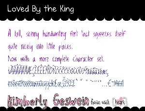 Loved by the King font