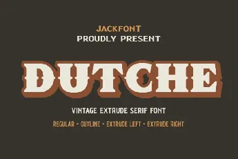 JF Dutche font