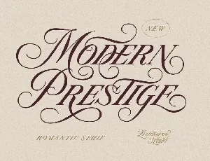 Modern Prestige font