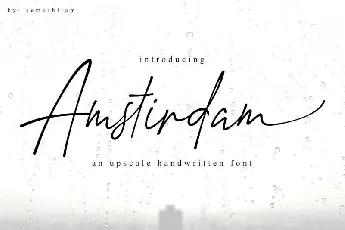 Amstirdam Handwritten Script font