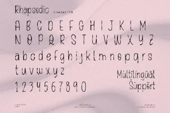 Rhapsodic Display font