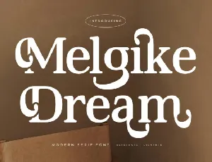 Melgike Dream font