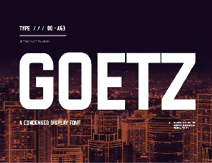 Goetz font